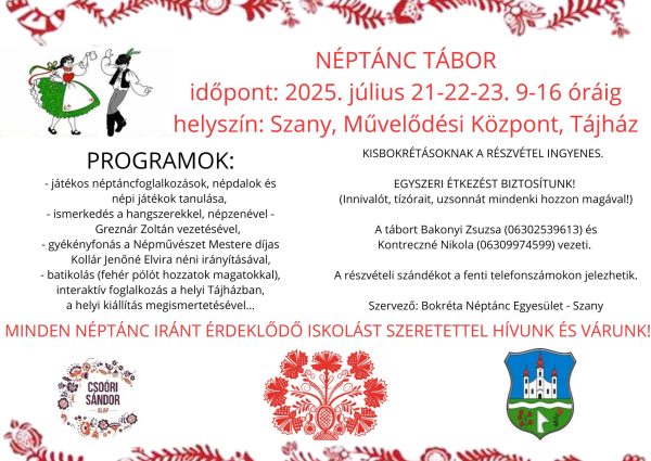 Néptánctábor – 2025