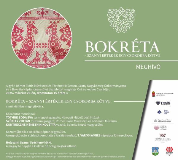 SZANYI ÉRTÉKEK EGY CSOKORBA KÖTVE – Meghívó