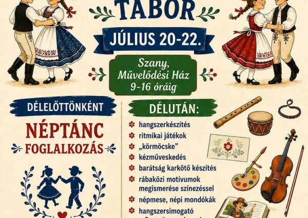Néptánc tábor iskolásoknak…